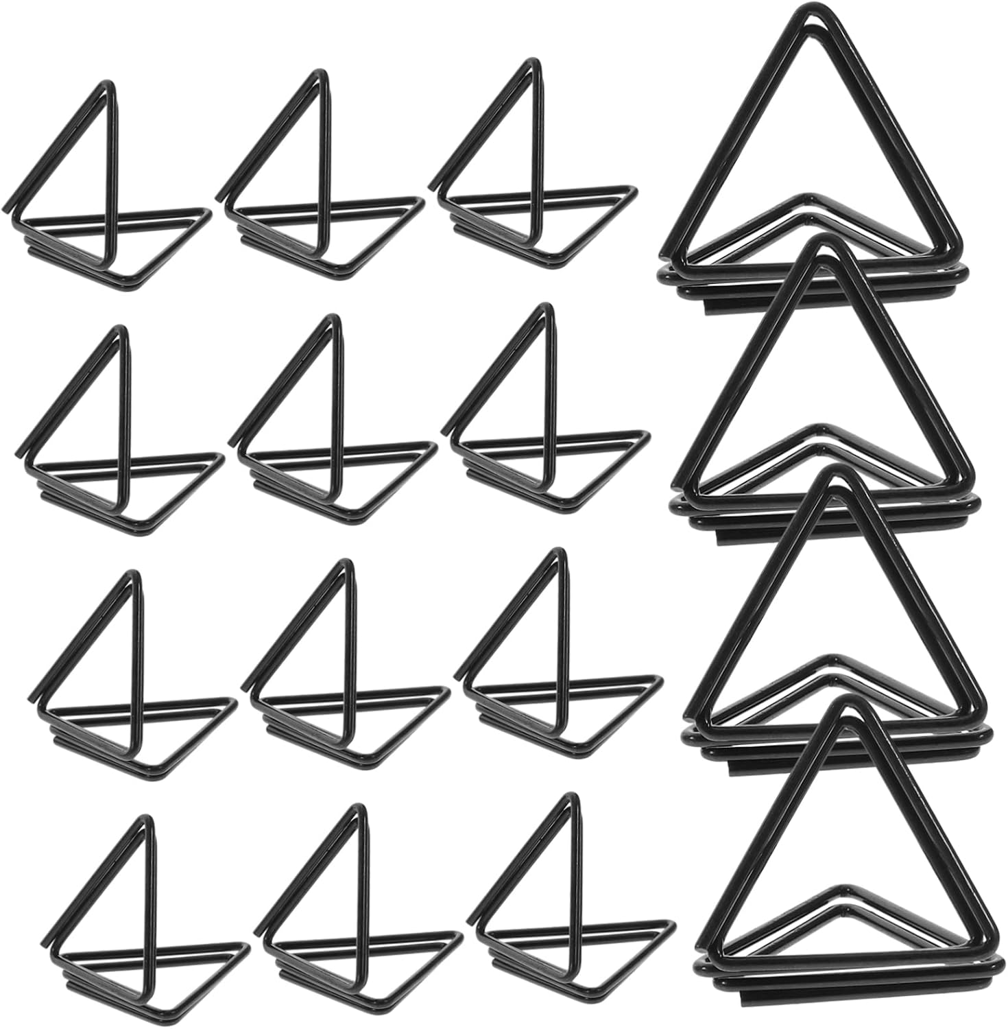 TEHAUX 90pcs Paper Clips Triangle Clip Wedding Decor Photo Holders for Tables