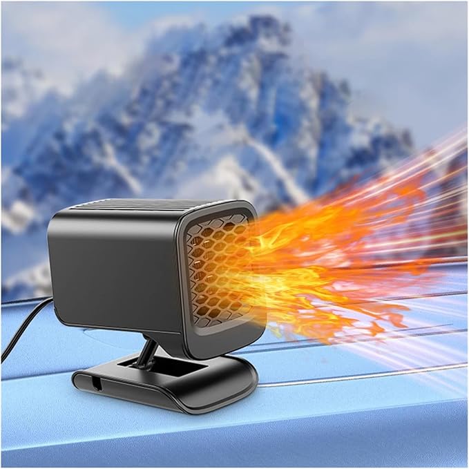 Calefactor Eléctrico Portátil para Auto 12V con Ventilador y Protección miniatura 3