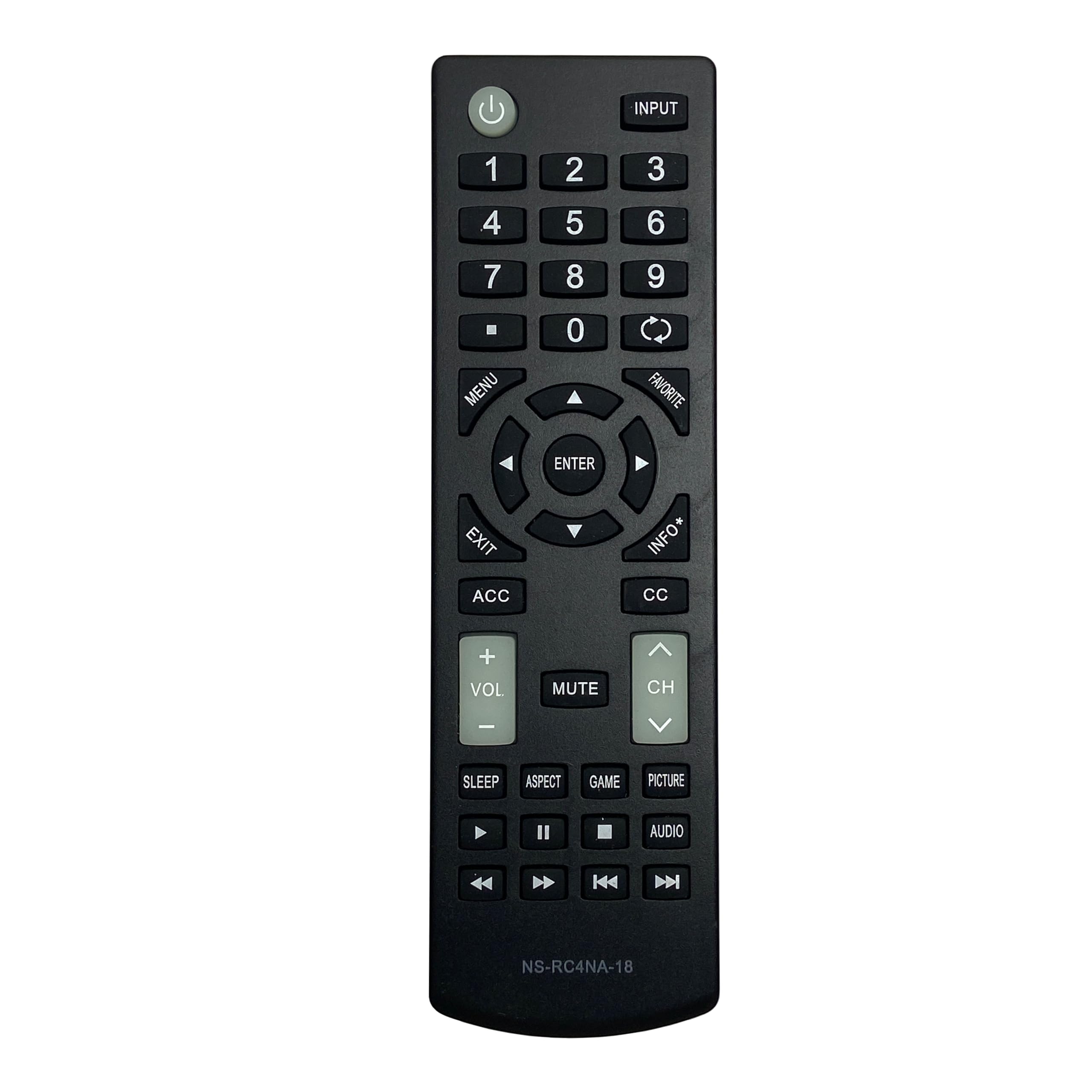 NS-RC4NA-18 Replacement Remote Compatible with Insignia TV NS-50D510NA19 NS-50D510MX19 NS-32D311NA17 NS-32D311MX17 NS-40D420NA18 NS-49D420NA18 NS-