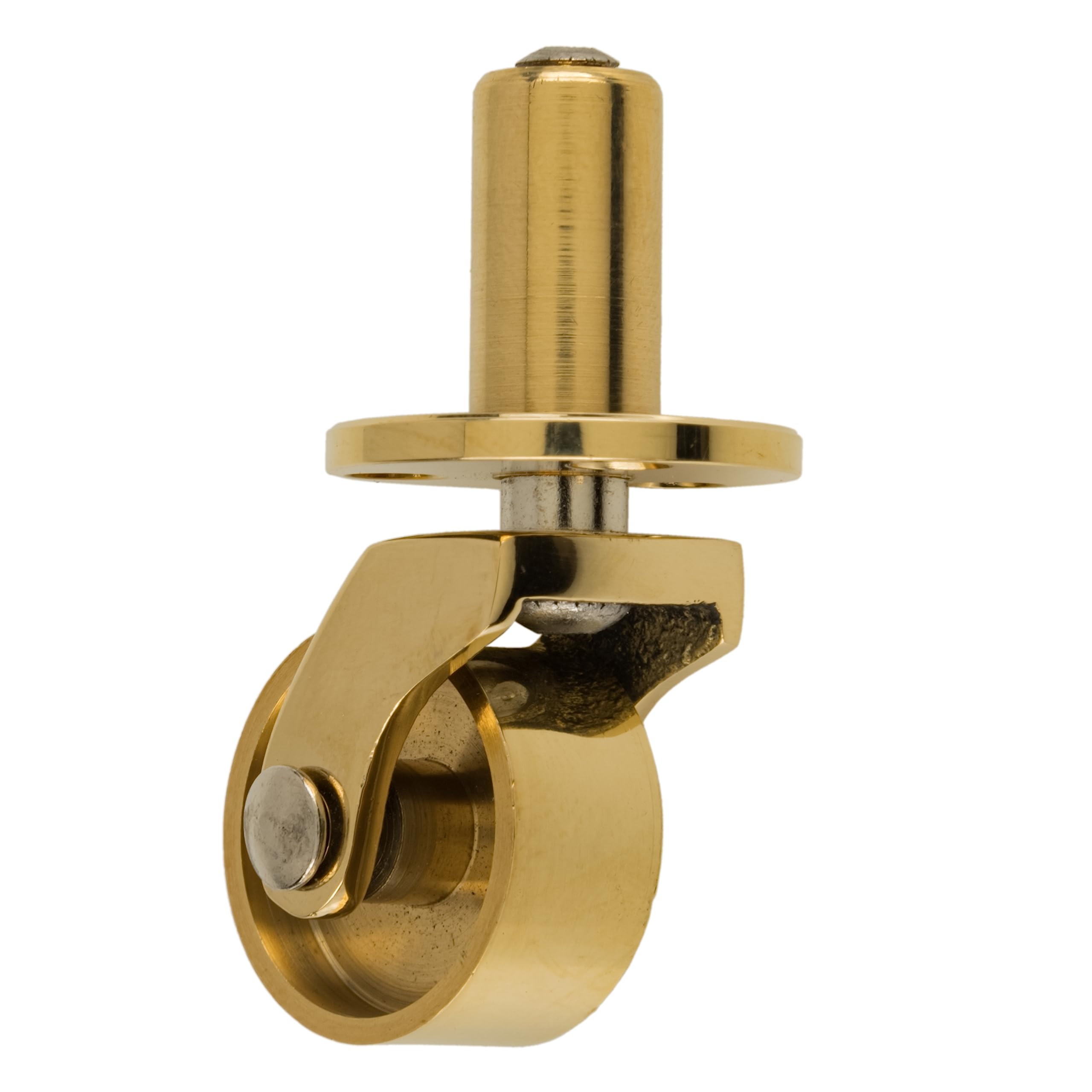 Chair Rollers Antique Brass Caster With Rubber Wheel Wheel