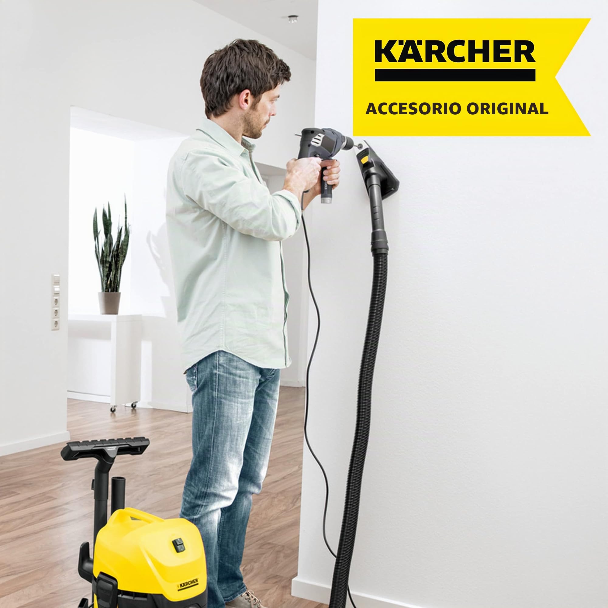 Kärcher Original Recogedor para el polvo de taladro apto para las aspiradoras en seco y húmedo de Kärcher (2.863-234.0)