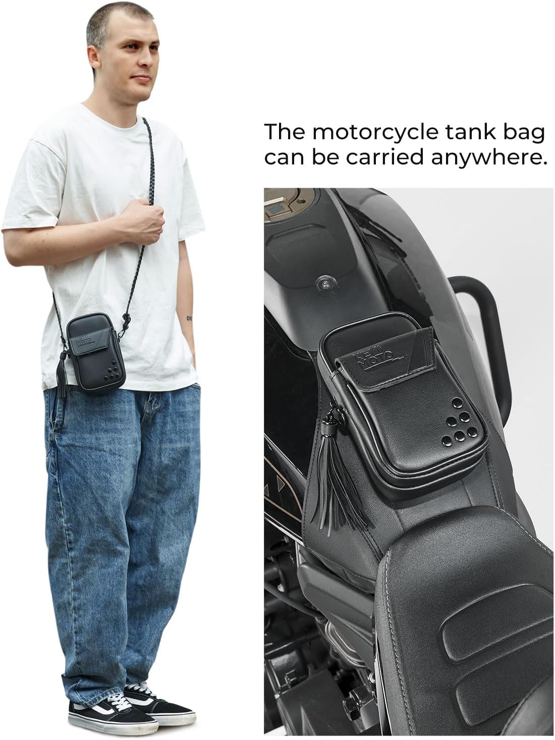 KEMIMOTO Motorcycle Tank Bag Waterproof Fuel Tank Phone Bag Protect for Sportster S RH1250 2021 2022 2023 2024 2025