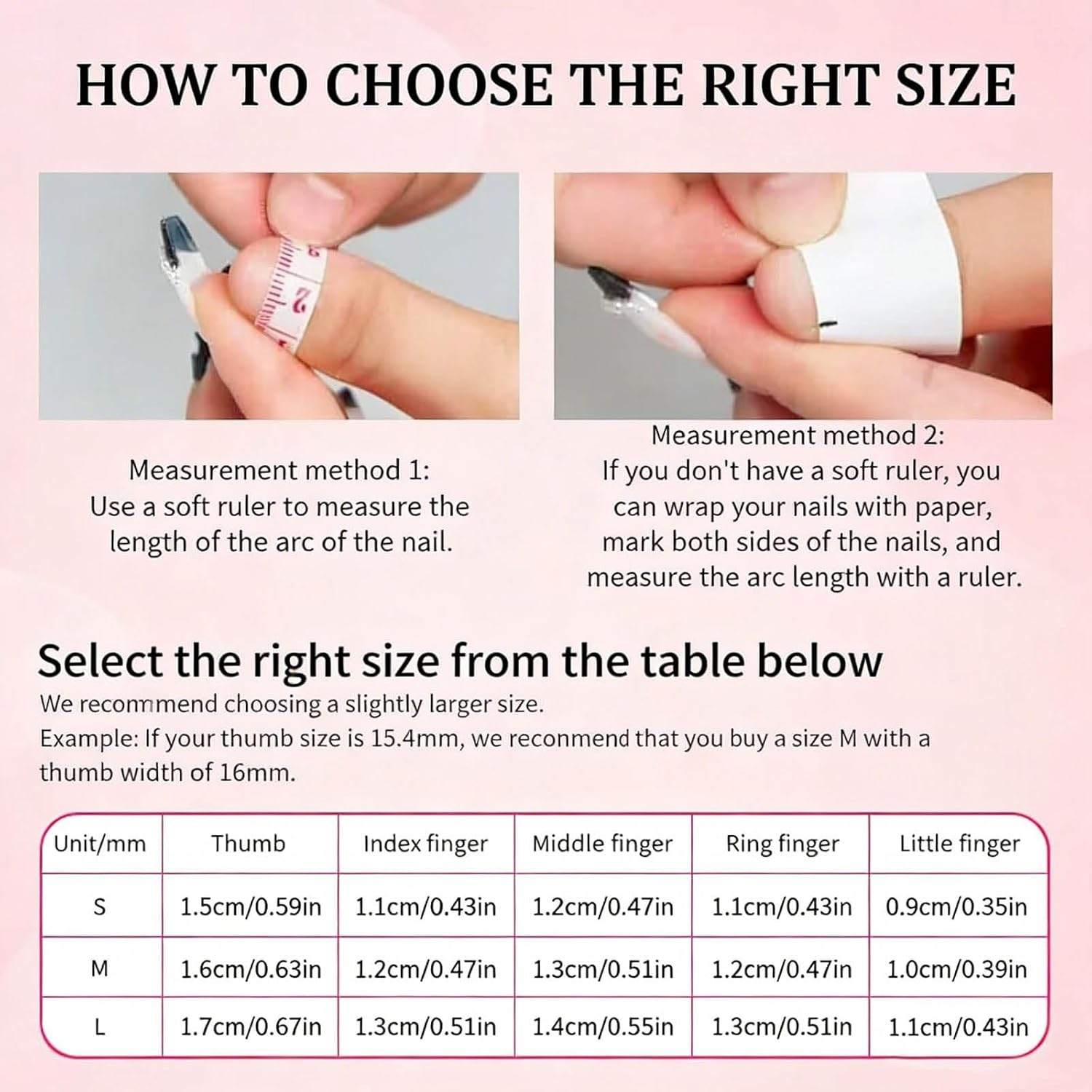 Handmade Press on Nails Medium Square Y2K Polka Star 10Pcs M