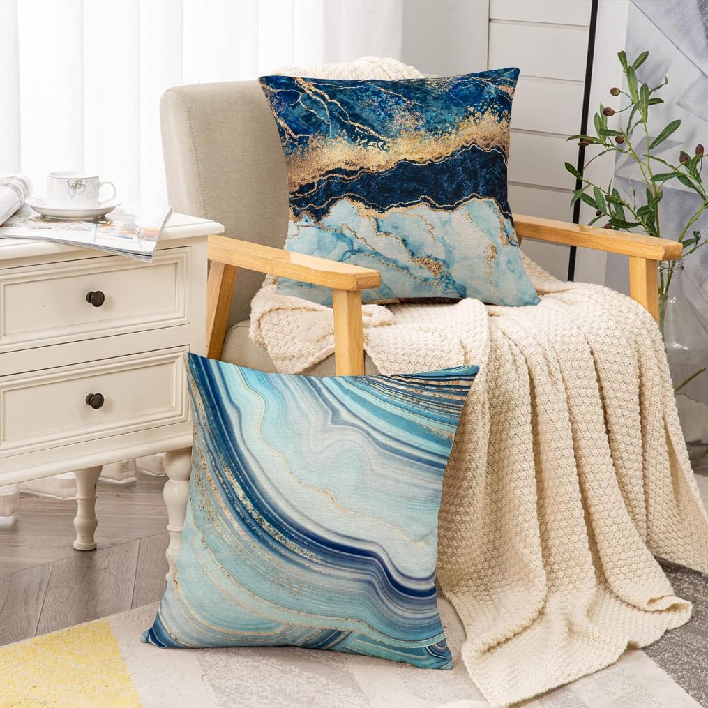 VAKADO Decorative Throw Pillows Covers Couch Navy New Zealand Ubuy