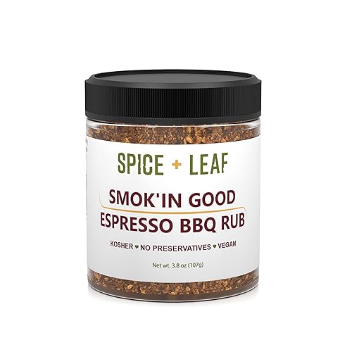 Spice + Leaf - Mezcla de especias vegana Kosher y sin conservantes para carne, pollo, pescado, mariscos y verduras, 3.8 onzas