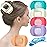 RC ROCHE 6 Pcs Flat Claw Hair Clips for Women Thick Hair French Round Duckbill Square Secure Strong Hold Grip Clamps Barrettes Curved No Slip No Crease Styling Cute Extra Jumbo XL, Large Pastel