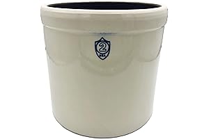 2 Gallon White Kitchen Crock