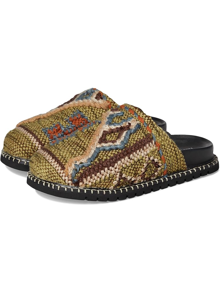 Green Free People Magic Carpet Mules