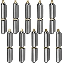 10 Pack BBQ Weld-On Bullet Hinges, 10 cm Carbon Steel Smoker Hinges