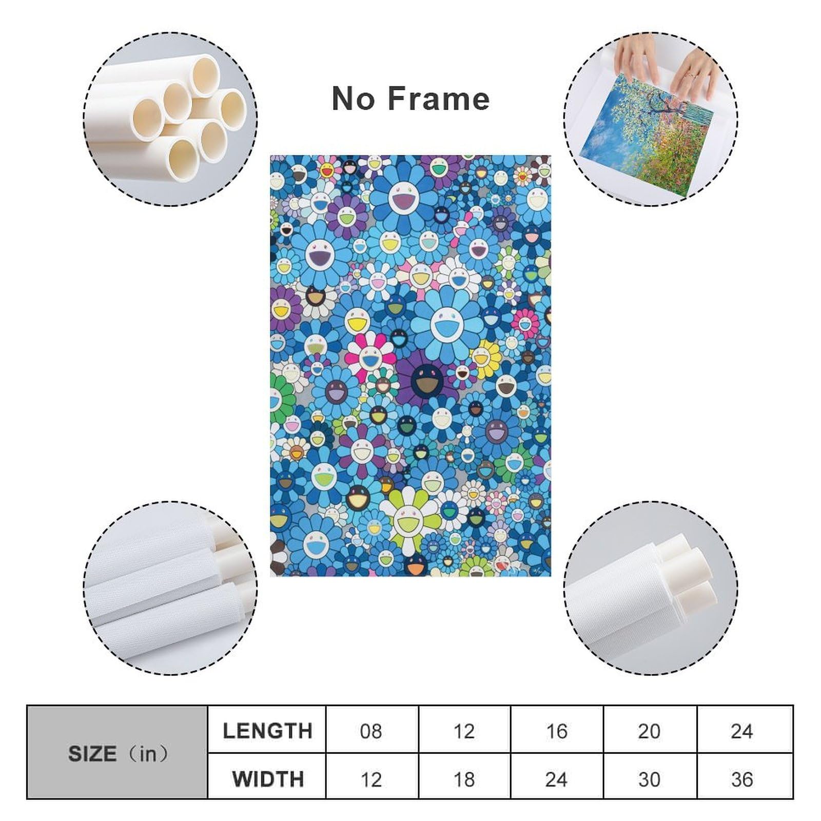 Poster Su Tela 30x45 Cm – The Fragrant Flower Blooms With Dignity, Tema Anime, Stampa Decorativa Senza Cornice Per Camera Da Letto E Soggiorno