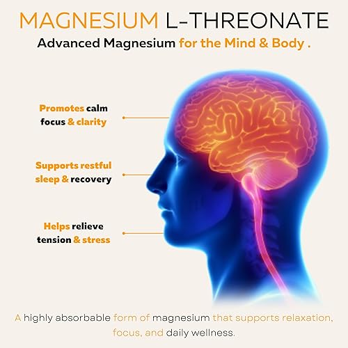 Miniatura 3 de Vocks L-treonato de magnesio 2000 mg | Magnesio cerebral para la memoria, concentración, sueño, ansiedad y apoyo cognitivo | Vegano, sin GMO, sin