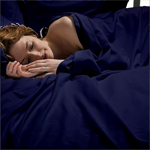 Miniatura 9 de Sábanas Flex Top King para cama numérica de sueño, 100% algodón egipcio, sábanas de 400 hilos para dormir con números de cama (4 piezas) de cabeza