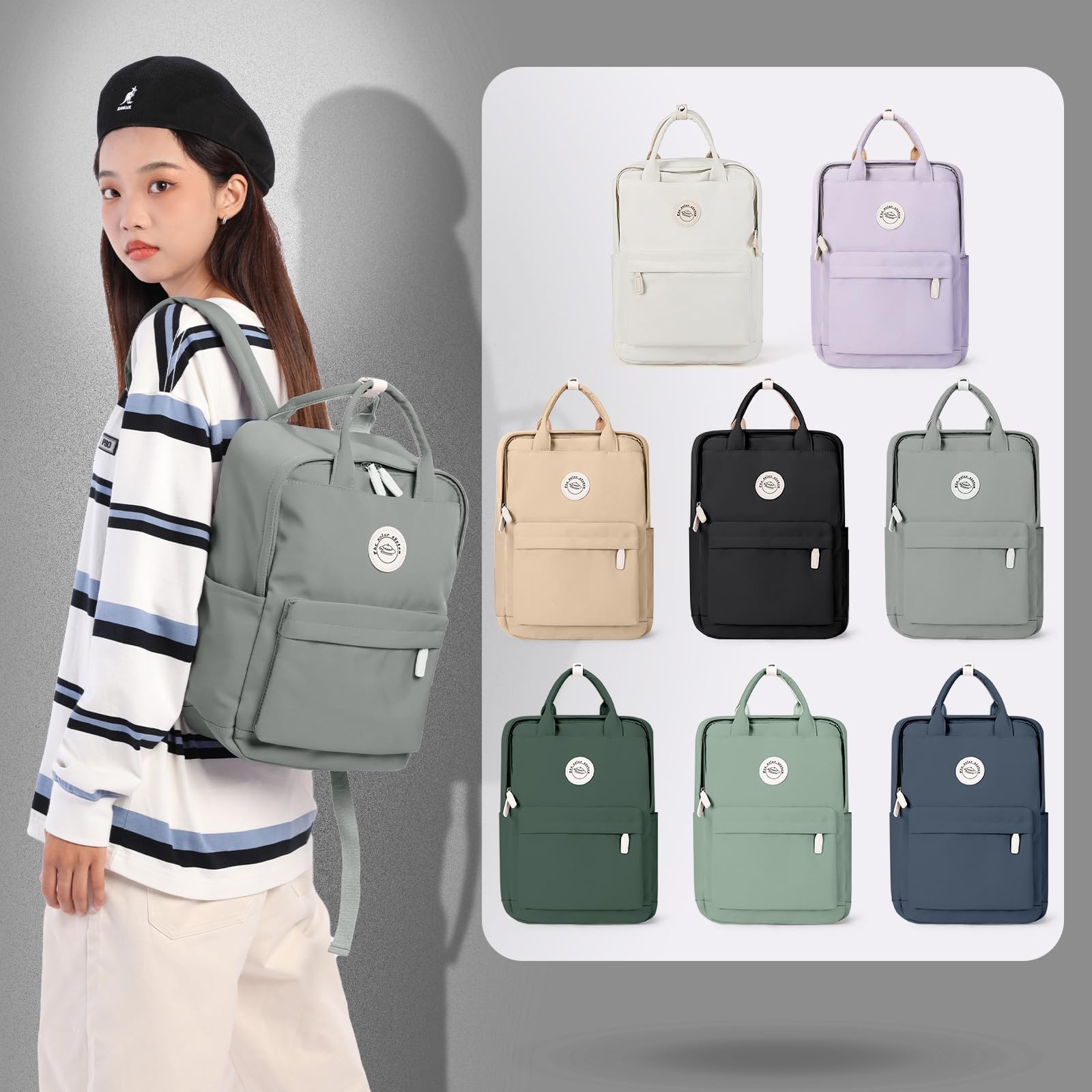 HYC00 Mochilas Escolares Adolescentes Mochila Universitaria Mujer Mochila Escolar Mochilas Colegio Niña Mochila Mujer Casual Mochila Portatil 14 Pulgadas, Mochila Instituto Chica Backpack School Bag