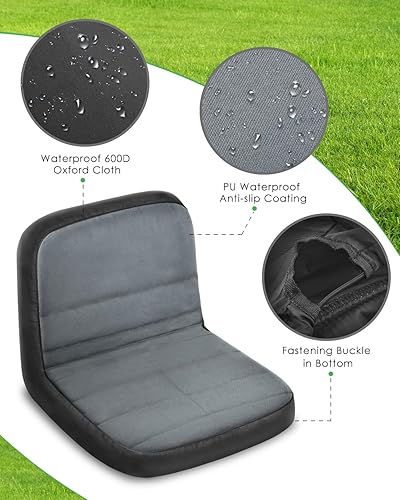 Miniatura 3 de PACETAP Funda de asiento para cortacésped de equitación, de poliéster duradero, impermeable, compatible con John Deere, Craftsman, Cub Cadet,