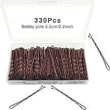 Bobby Pins Brown, 330 Count 2.2 Inch Hair Pins With Cute Box, Premium Bobby Pin For Kids, Girls And Women, Great For All Hair Types
