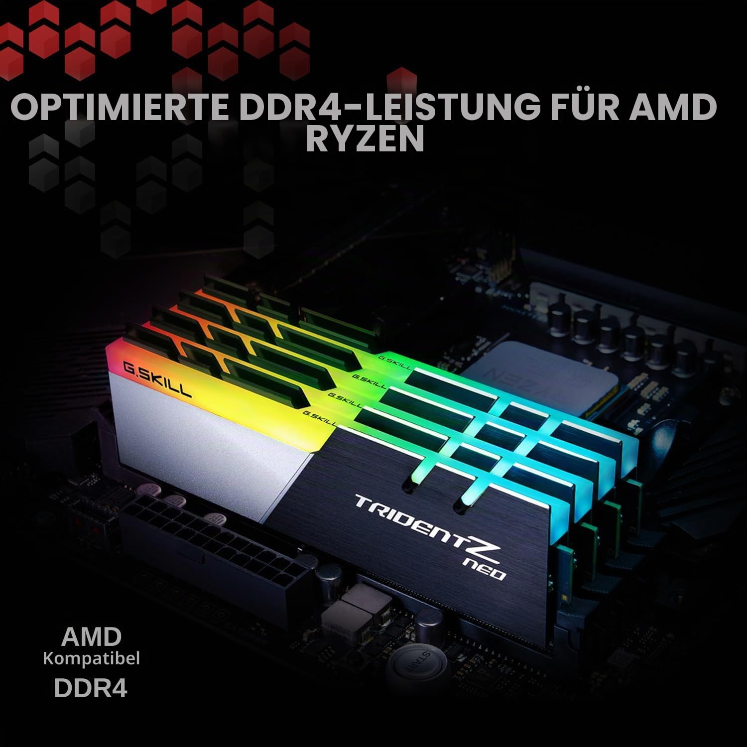 G.SKILL 32GB Trident Z NEO RGB DDR4 4000MHz PC4-32000 CL18 Dual Channel Kit (2X 16GB)