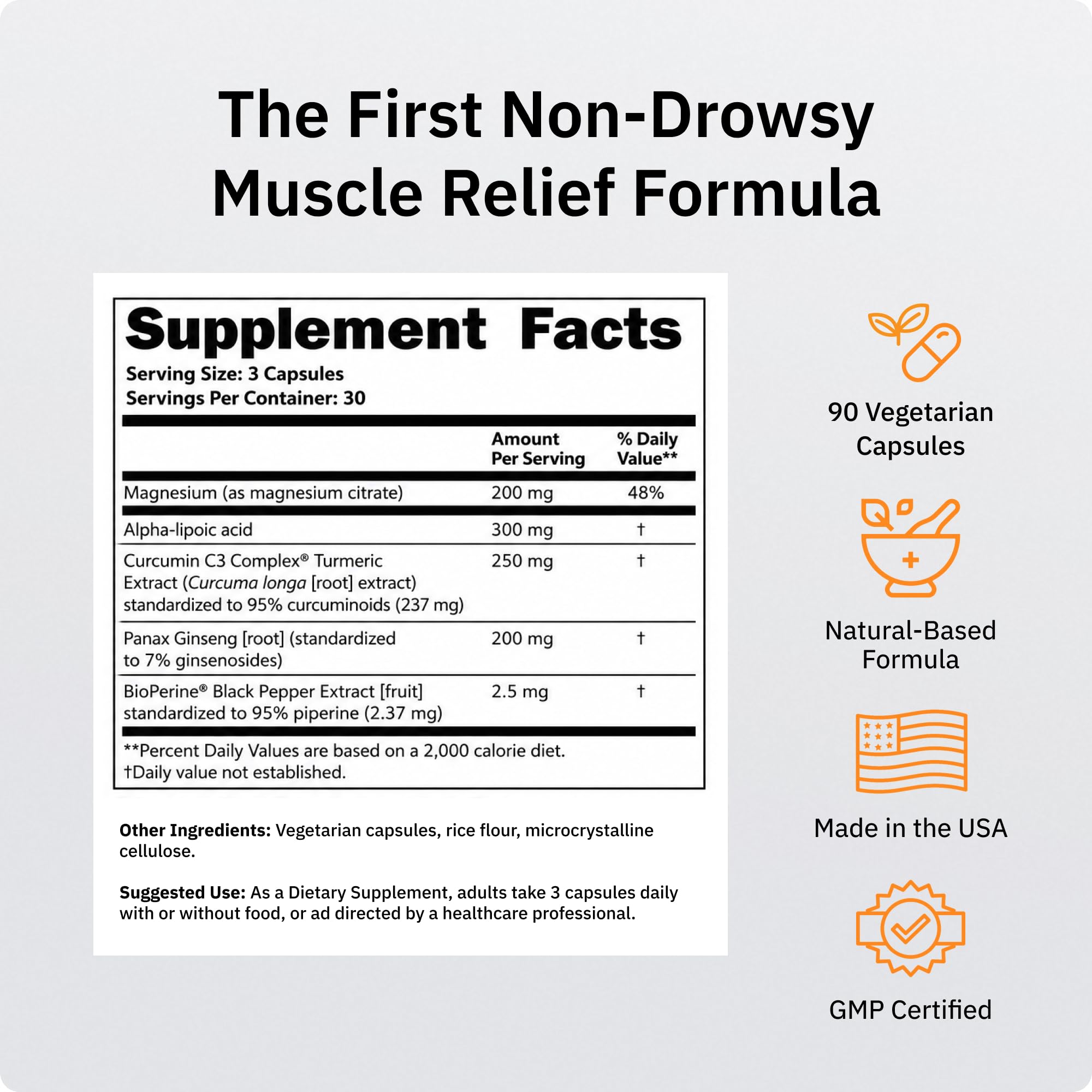 SaltWrap Mag 3D Daytime Non-Drowsy Leg Cramp & Muscle Relief, 90 Caps — Amazon image 3