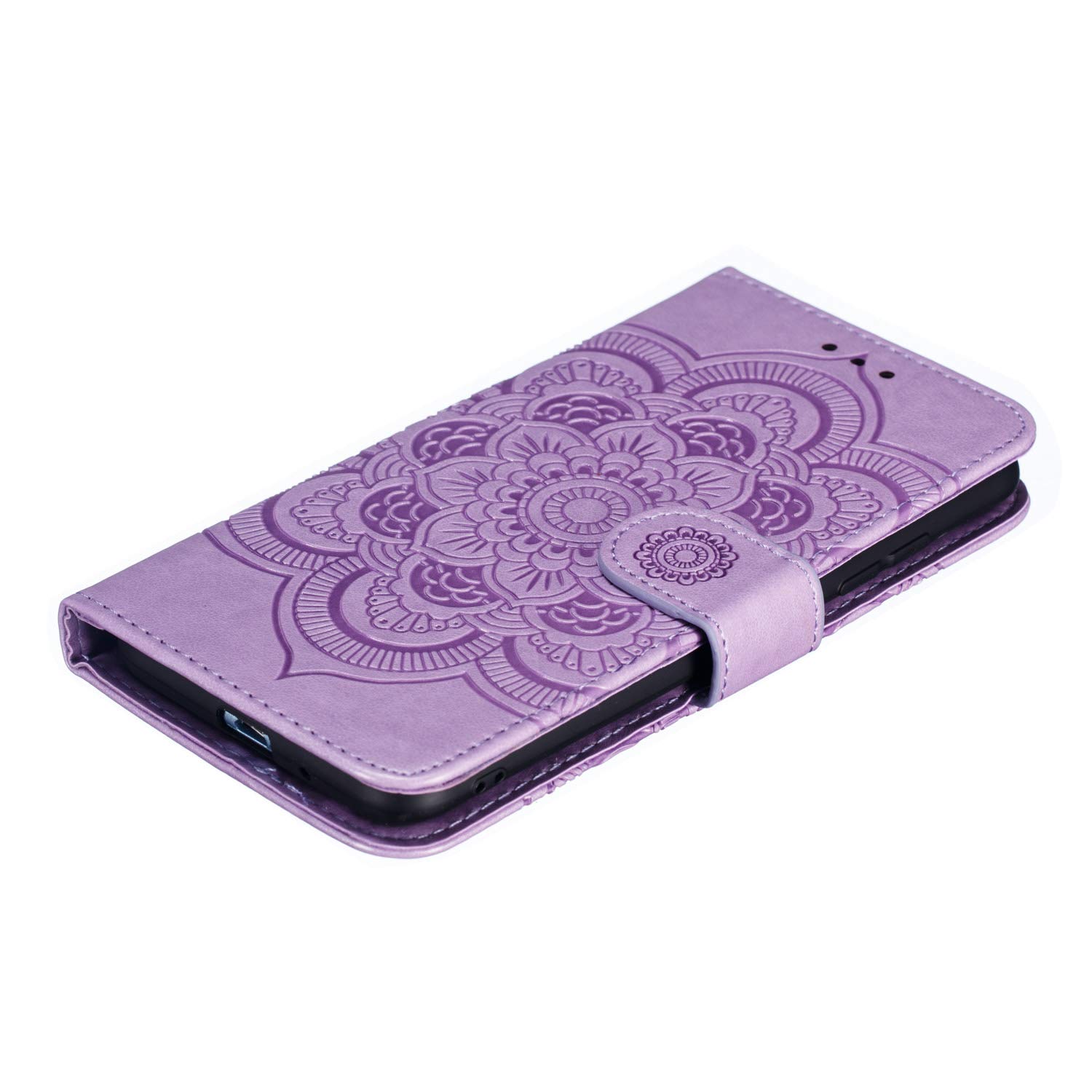 Funda para Xiaomi Redmi 6 / 6A funda [función atril] [tarjetero] Funda de piel con tapa para Xiaomi Redmi 6/Redmi 6A - DEEB011773 púrpura