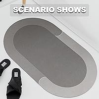 Vista 6 de Tapete de baño, suave y absorbente, de secado rápido, antideslizante y suave, fácil de cuidar, alfombras de baño, hogar y cocina