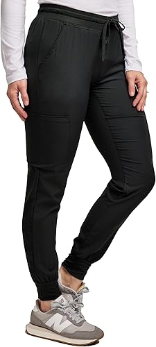 Green Town Pantalón médico de enfermería para mujer GT Performance