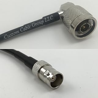 3 feet RG400 Low Loss N MALE ANGLE to BNC FEMALE Pigtail Jumper RF coaxial cable 50ohm Quick USA Shipping