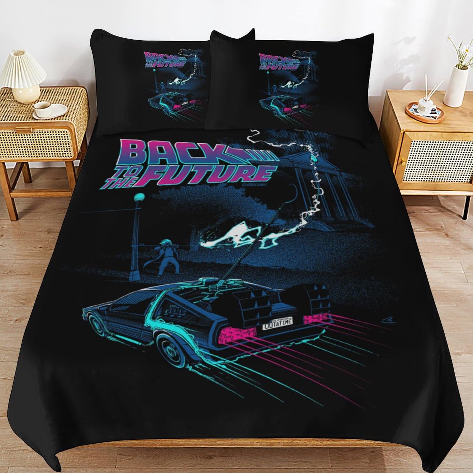 Amazon｜寝具カバーセット バックトゥザフューチャー 3点セット 枕