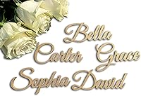 Vista 1 de Tarjetas de lugar de boda Tarjetas de nombre de lugar personalizadas Tarjeta de lugar de cena personalizada Tarjeta de acompañante de madera