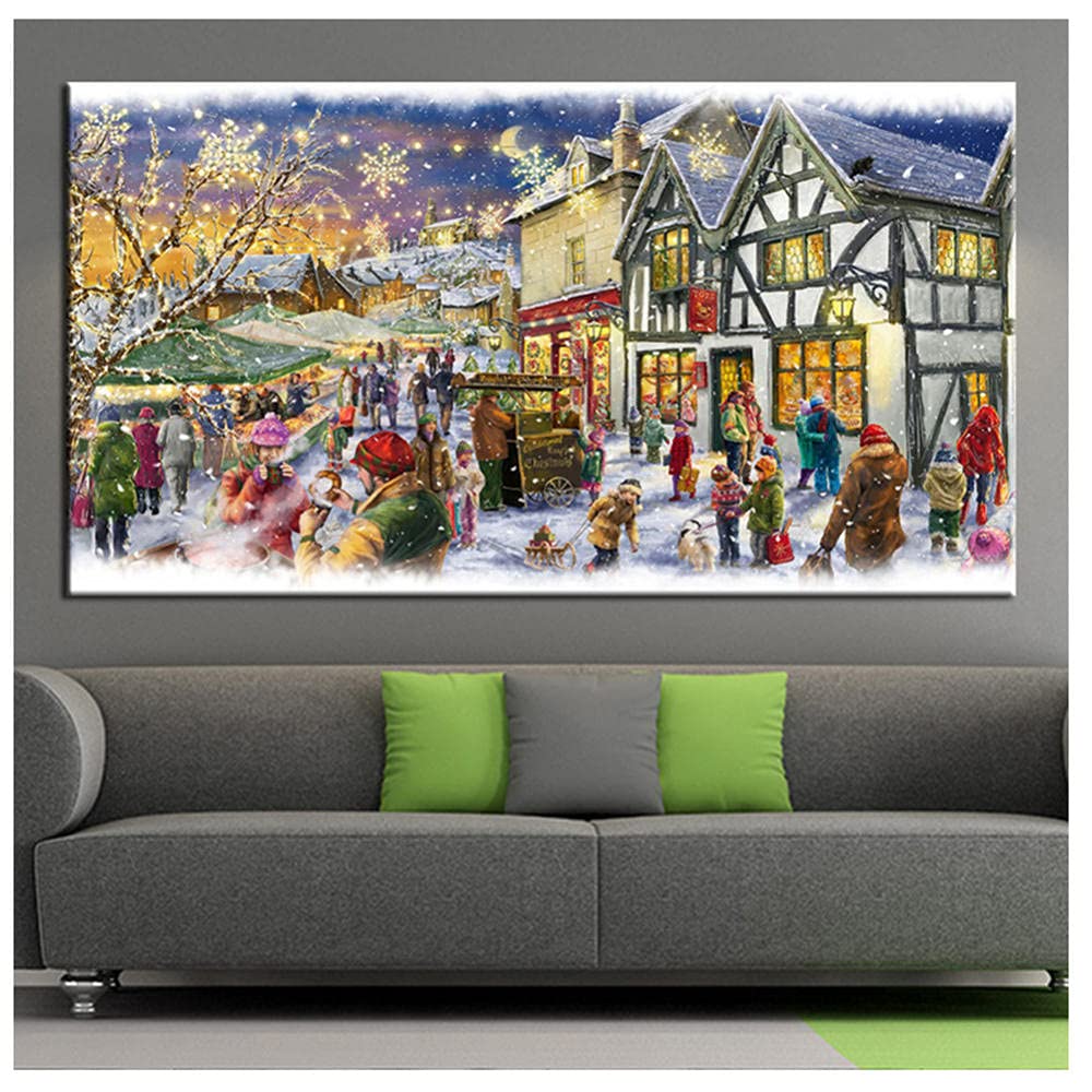 Peinture Diamant Grand Format pour Grand Mur Vide Salon Broderie Strass