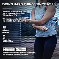 Vista 4 de Elite Jumps - Do Hard Things 1” Beaded Jump Ropes Crossover Jump Rope for Your Exercise Equipment Segmented Jump Rope