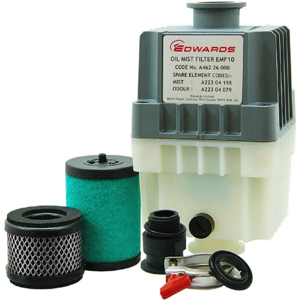 AVCRAY Edwards EMF10 Oil Mist Filter, for RV3, RV5, RV8 Vacuum Pumps, KF25 Ports, A462-26-000