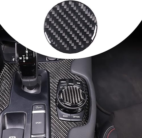 Daeiclru Cubierta de perilla multimedia de control central de fibra de carbono suave para Toyota Supra GR A90 A91 MK5 2019-2022, cubierta de botón