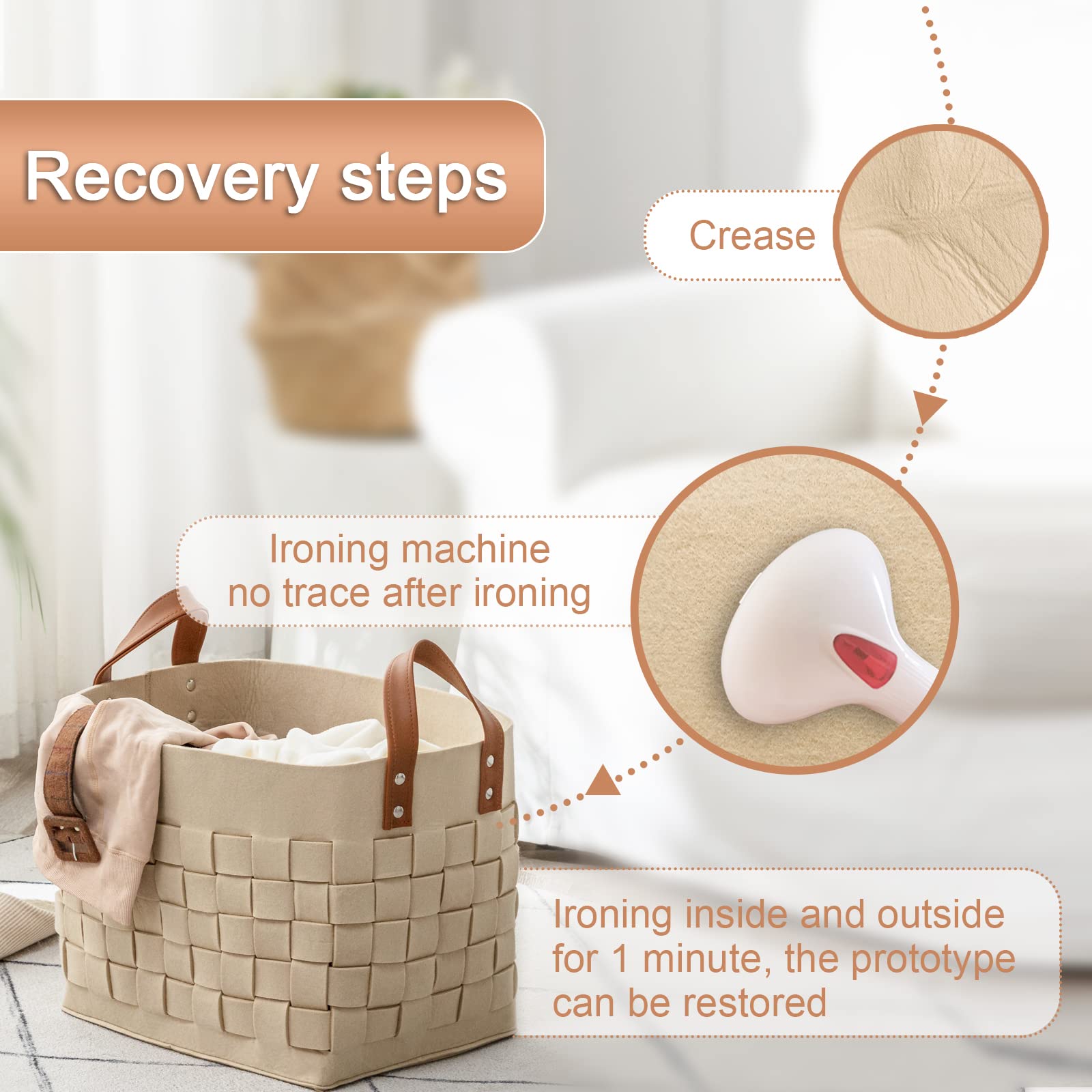 Amazon.com: boldmonkey 2 Pack Blanket Basket, 15