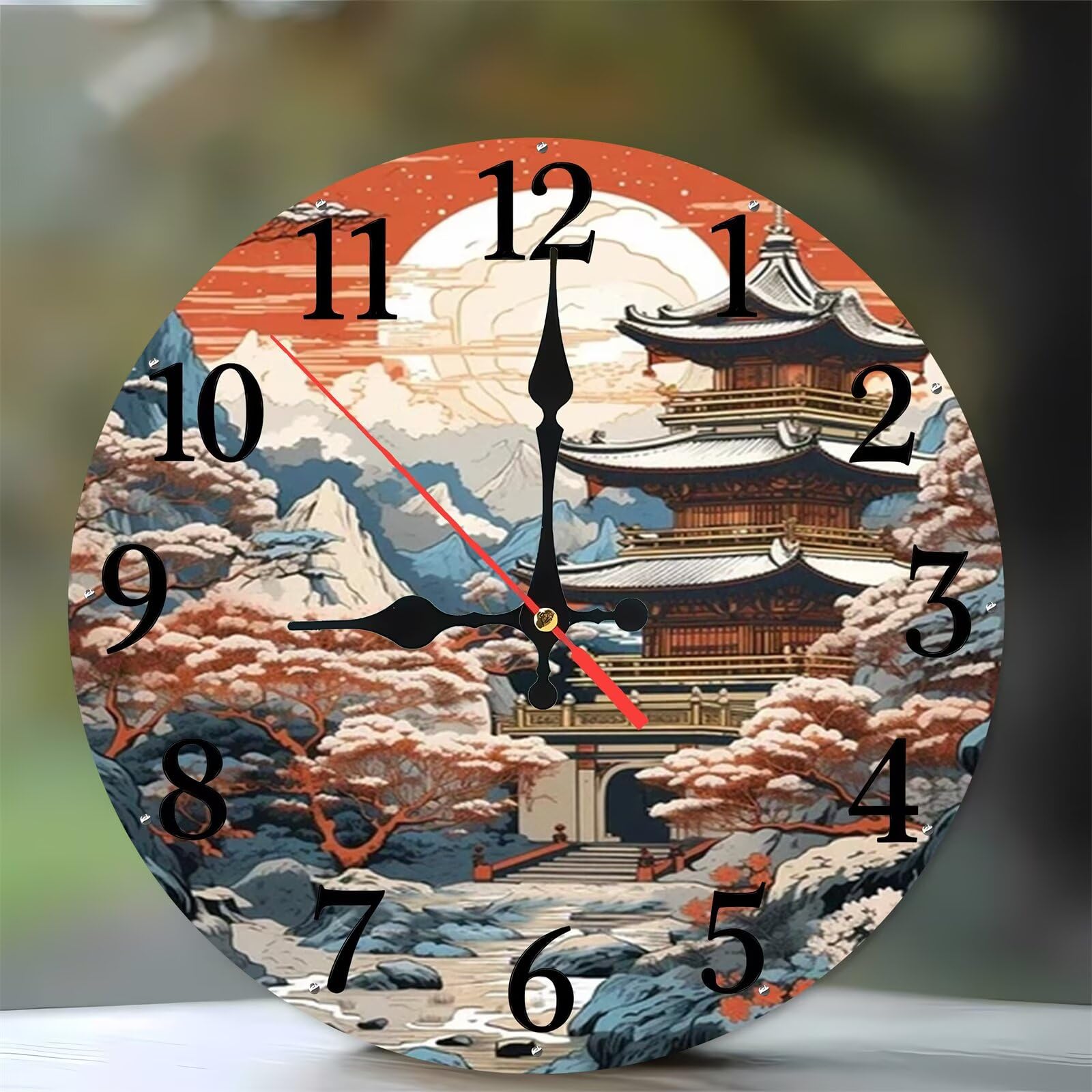 Horloge murale cuisine sans bruit de 35 cm pour retrouver le calme chez soi