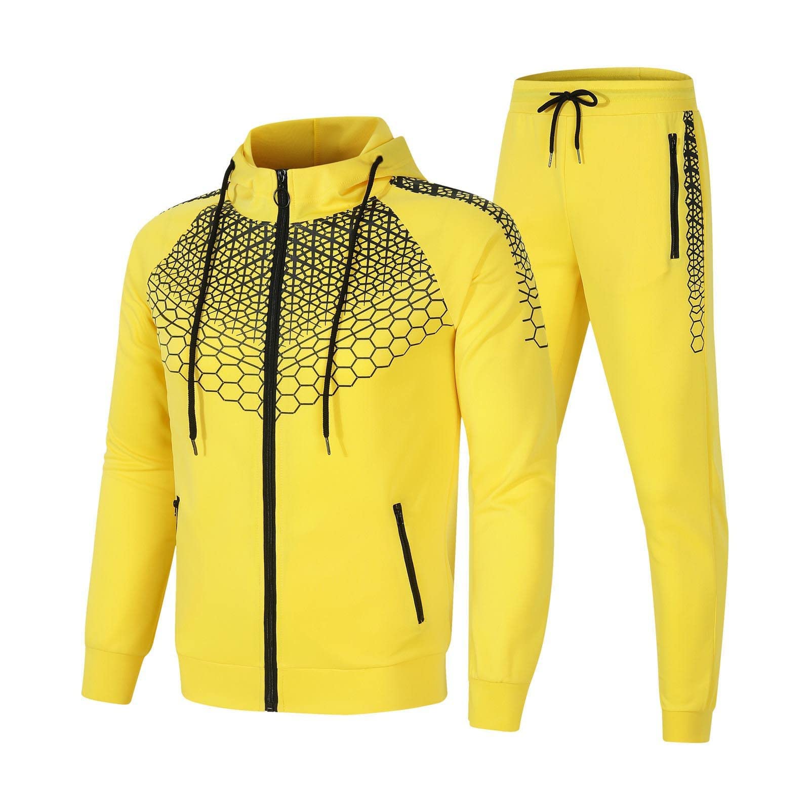 Chándal para hombre XL Chándal para hombre, traje de casa de un solo color, 2 piezas, traje de invierno acogedor para hombre, ropa de calle holgada, chándales de entrenamiento, traje de jogging para