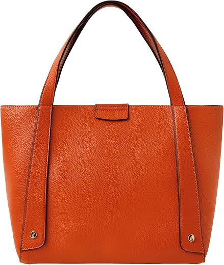 Accessorize London Women's Orange Evie Medium Handheld Bag| Satchel Bag for Work | Ladies purse | Stylish Shoulder Bag | G...
