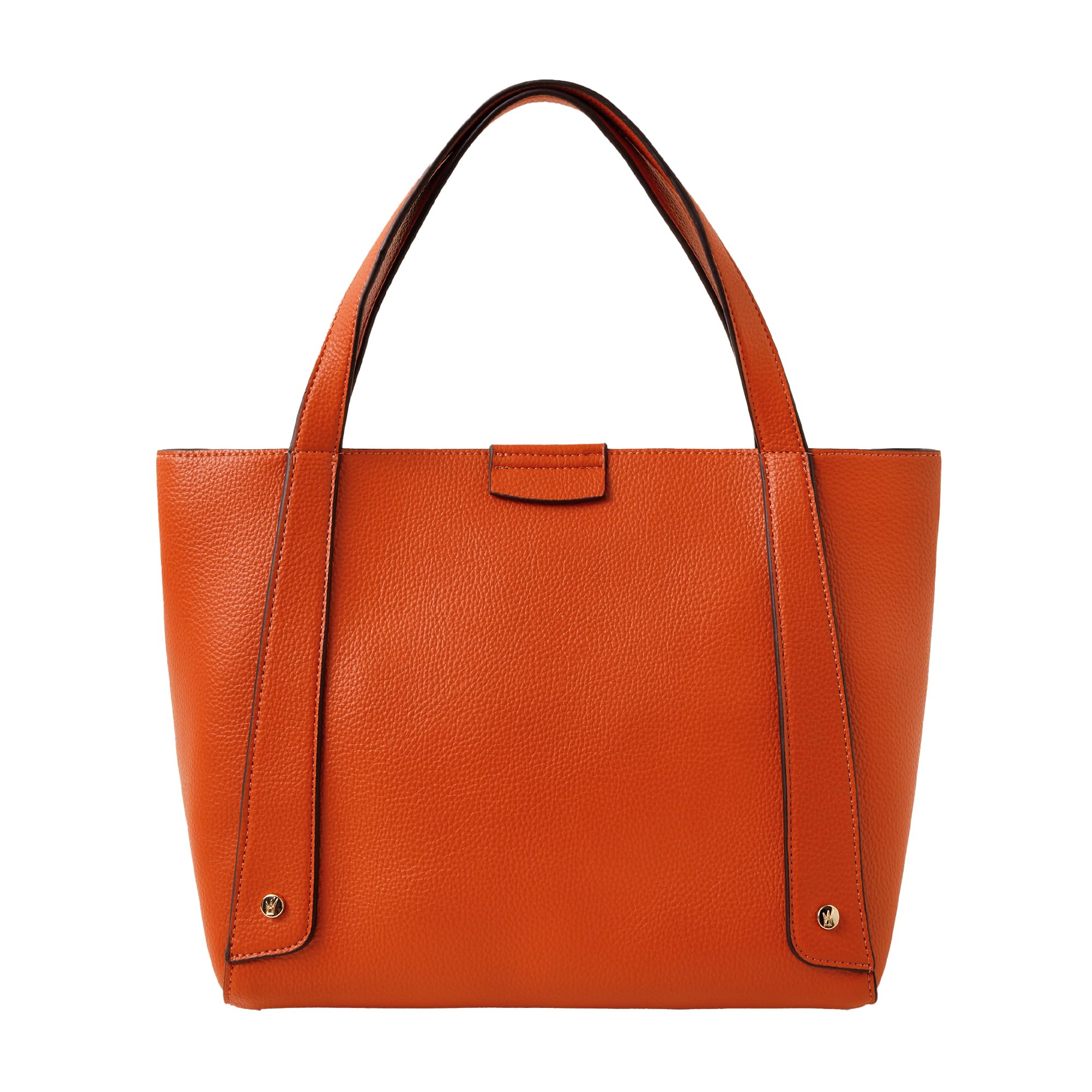 Accessorize London Women's Orange Evie Medium Handheld Bag