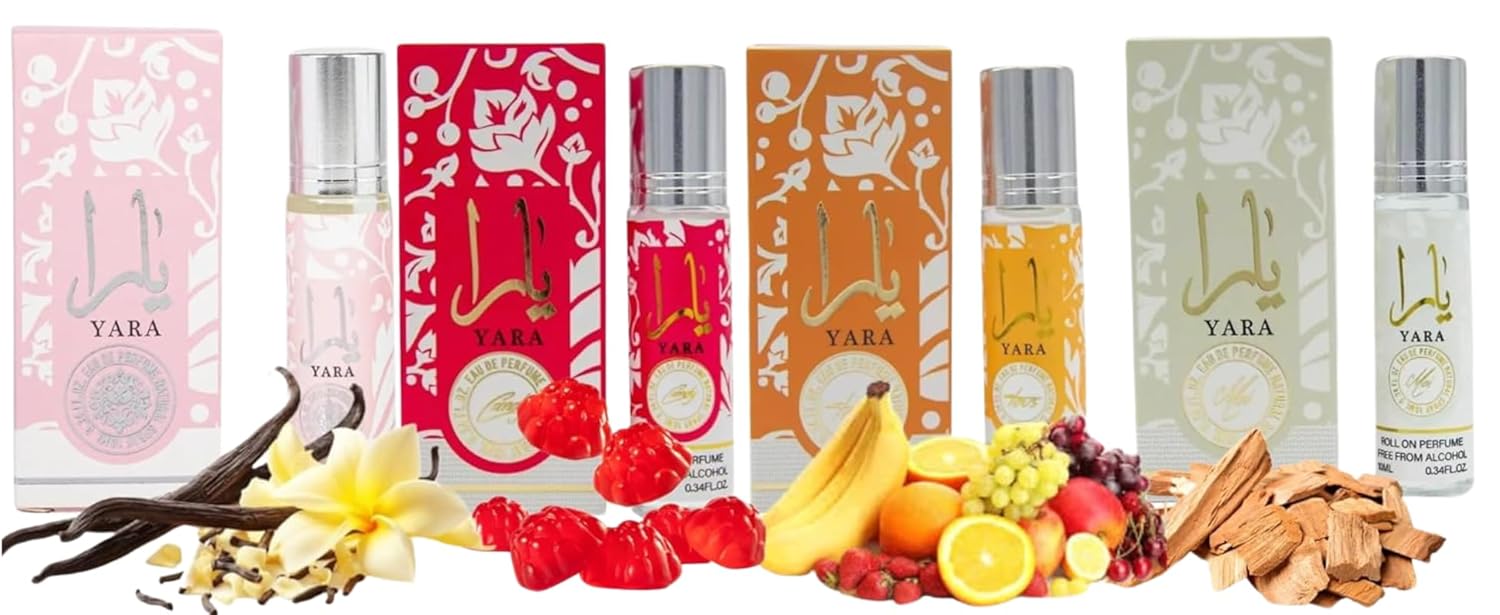 Equivalence Yara's 4 Pieces Set OIL ROLL-ON for Women edition travel Size BUNDLE 10 ML Moi +Tous + Candy +Pink, LARGE BOTTLES NOT INCLUDED It is only a reference - Image 3