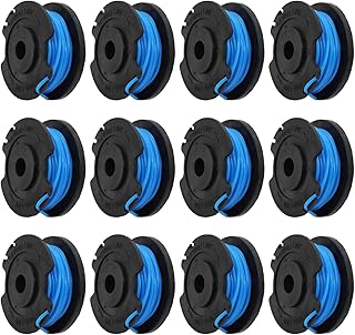16FT 0.065Inch Replacement Trimmer Spool Single Line Auto-Feed for Green-Works 21222A 21602 21062 21132 21242 21282 21312 Etc, Spool Model 29252