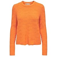 Bestseller A/S Onllolli L/S Maglione Knt Noos, Russet Arancione/Dettaglio: mélange
