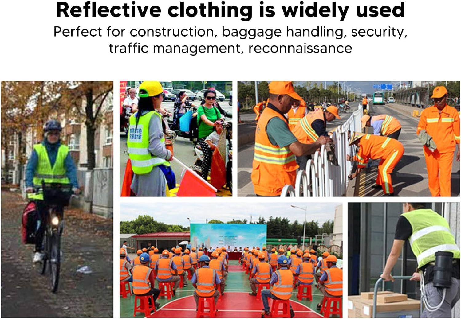 hi vis chaleco reflectante de alta visibilidad, Chaleco de seguridad, chaleco reflectante ligero, múltiples bolsillos, traje reflectante for correr
