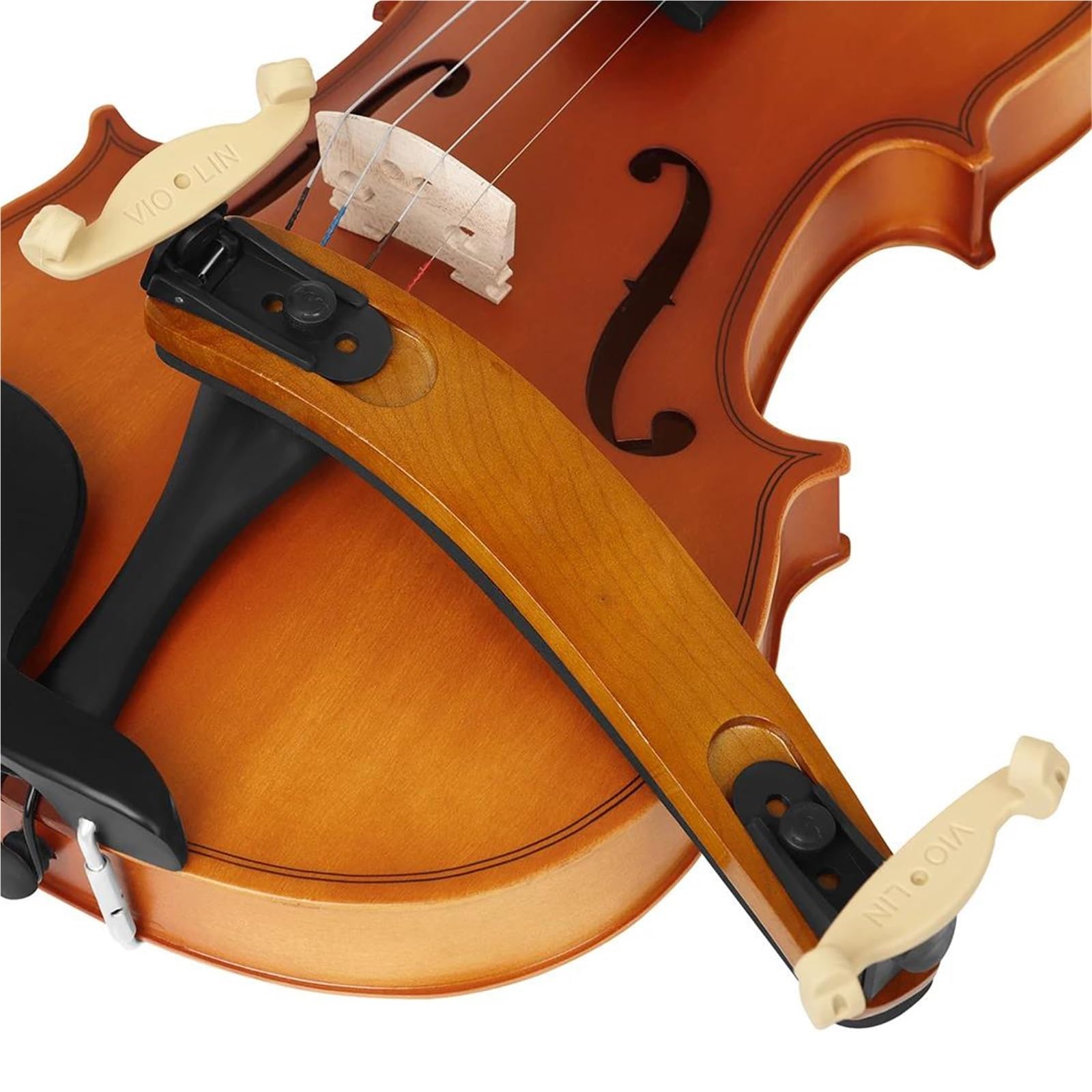 Podpórka Pod Ramię Skrzypiec Drewniana Biała Z Żywicy Akcesoria Do Instrumentów Muzycznych