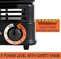 Vista 5 de Coal Burner Multipurpose Turbo Coal Burner Charcoal Starter Hot Plate Electric Stove Coconut Starter 1000W High Power Cube Coil Burner Fire Starter