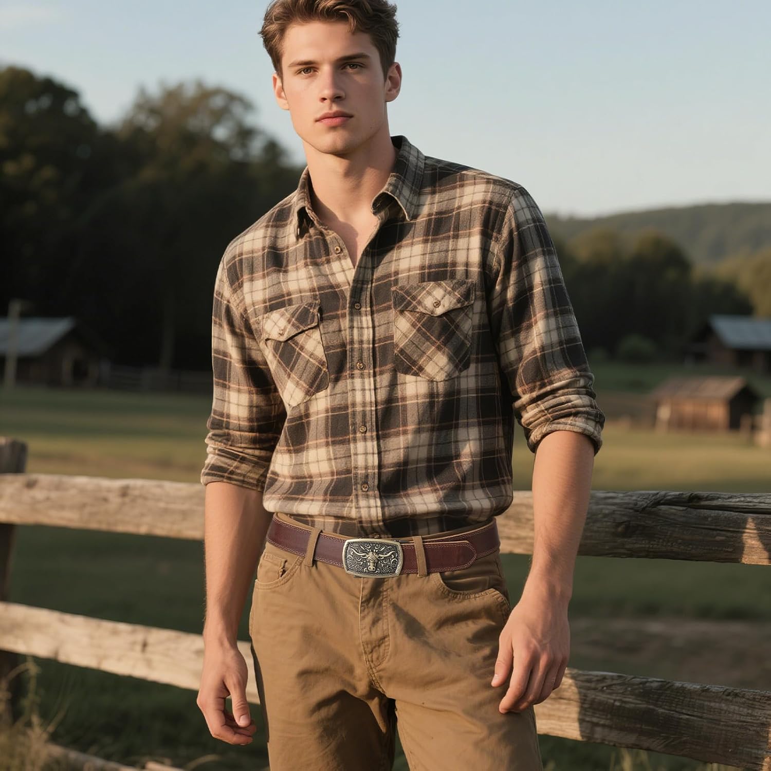 Mens Leather Belt, Ratchet Belts for Men Full Grain Leather Handmade, 100% Italian ... - Image 6