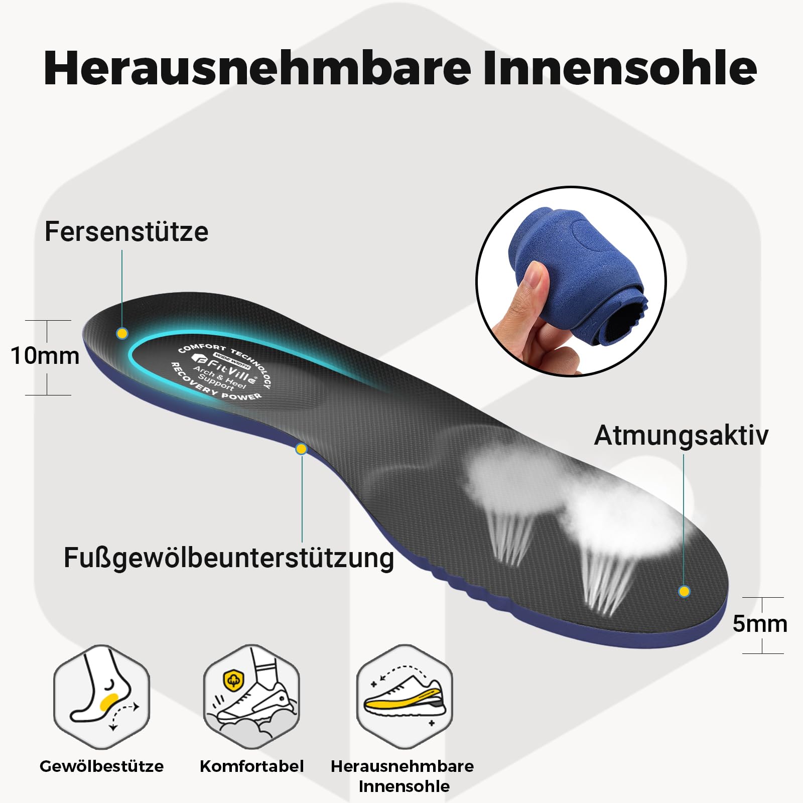 FitVille Diabetiker Sandalen Herren Extra Weit Orthopädische Schuhe mit Klettverschluss Verstellbare Gesundheitsschuhe für Senioren Schuhe