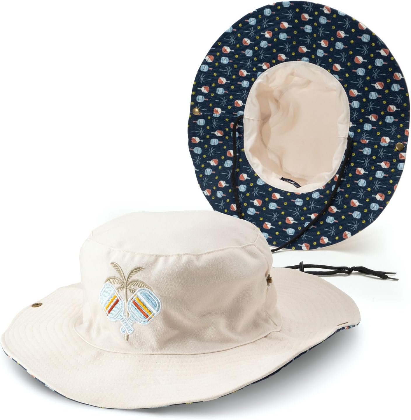 ChalkTalkSPORTS Pickleball Bucket Hats - Outdoor & Beach Pickleball Sun Hat - Men & Women - Multiple Designs