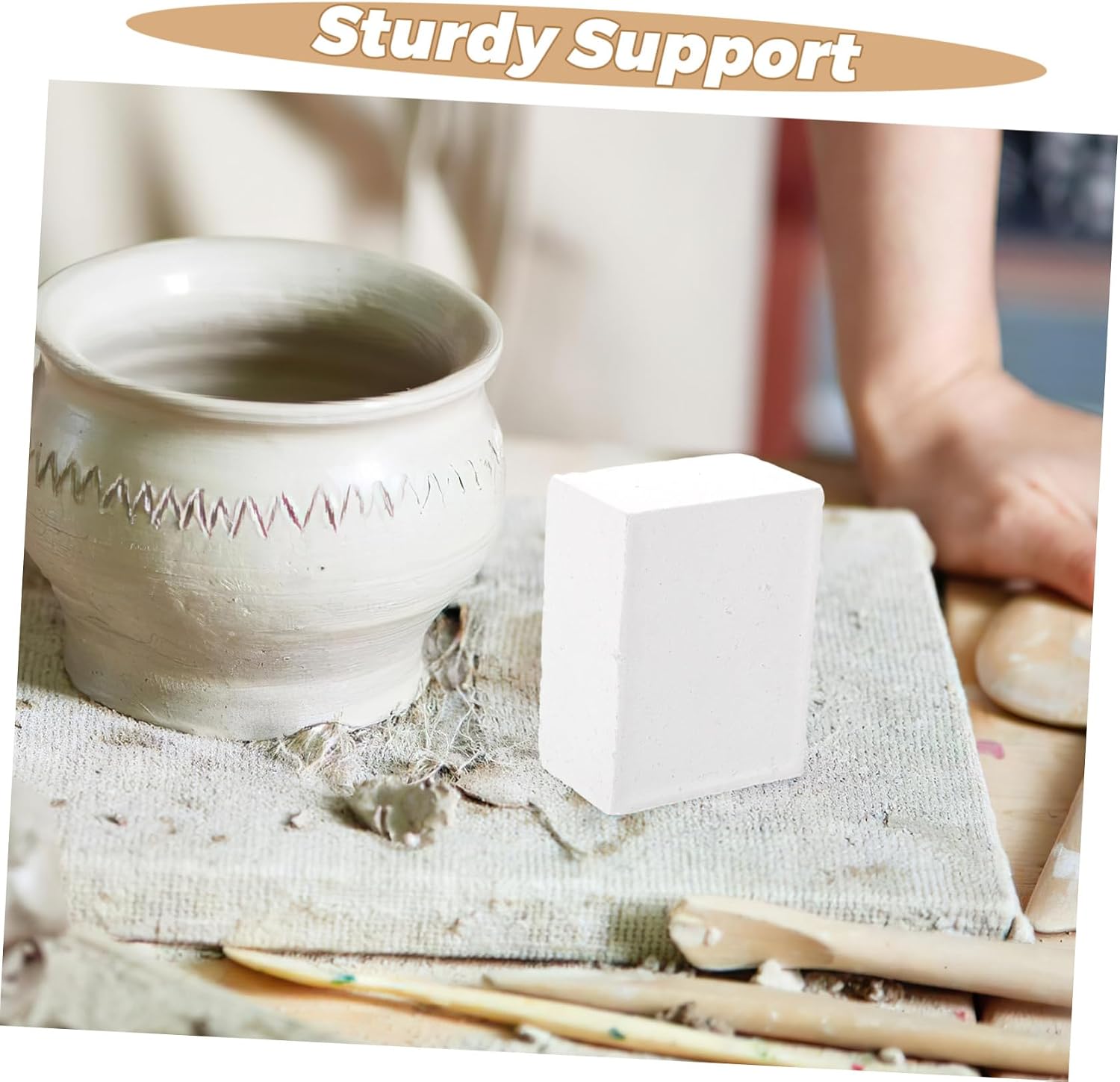 Angoily Pottery Making Support Pillar High Temperature Resistant Reusable Firing Bracket for Ceramic Crafting Easy Installation Durable Kiln Accessory