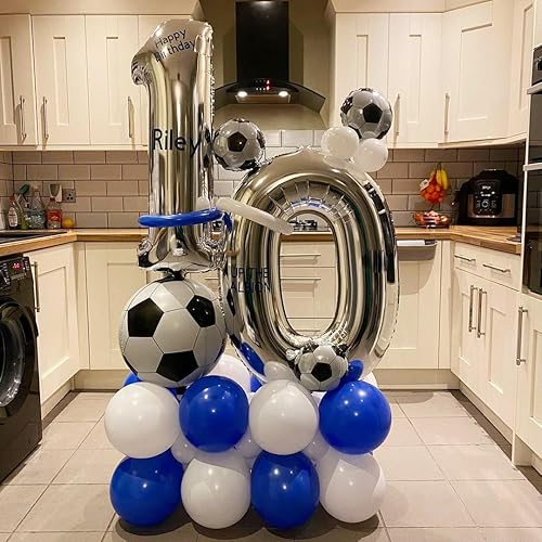 Vista 49 de Globos plateados con el número 40, globos de 40 pulgadas, globos de aluminio de Mylar de 40 pulgadas para fiesta de cumpleaños de 40 años, S-número