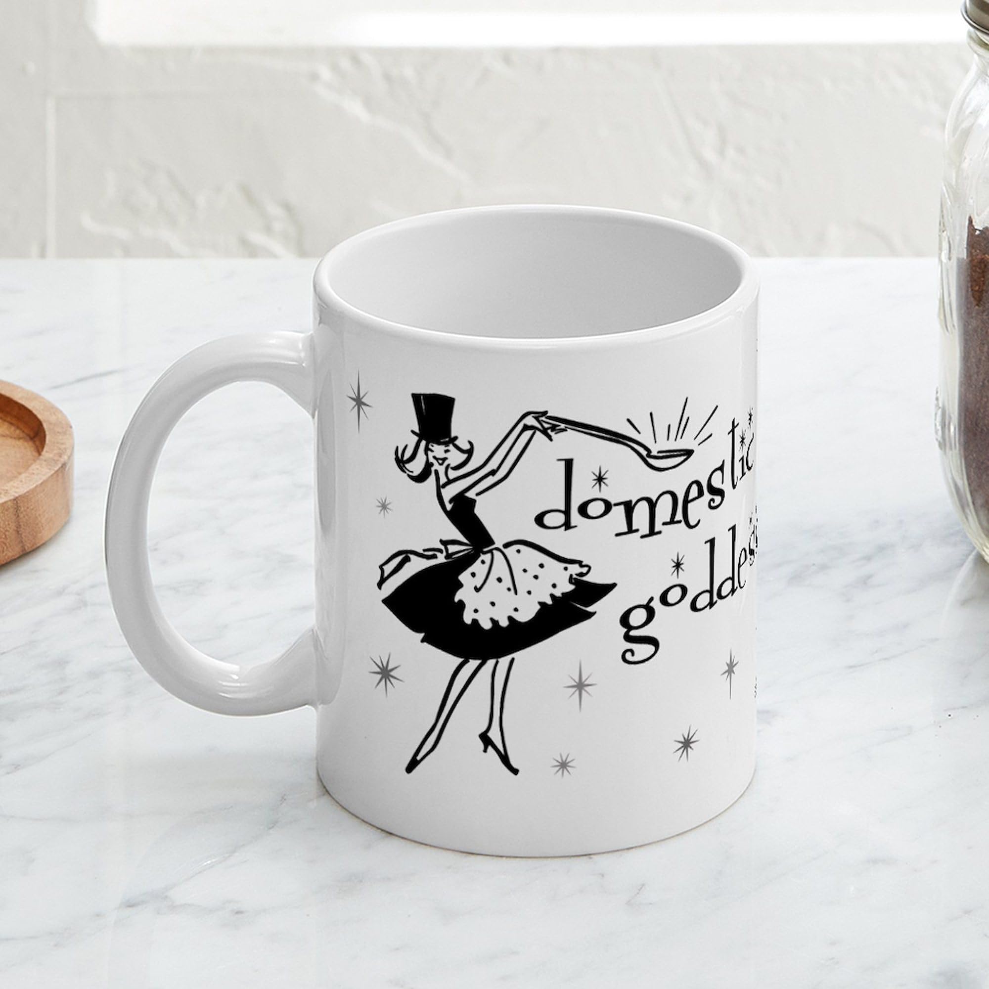 Amazon.com | CafePress Domestic Goddess Mug 11 oz (325 ml) Ceramic