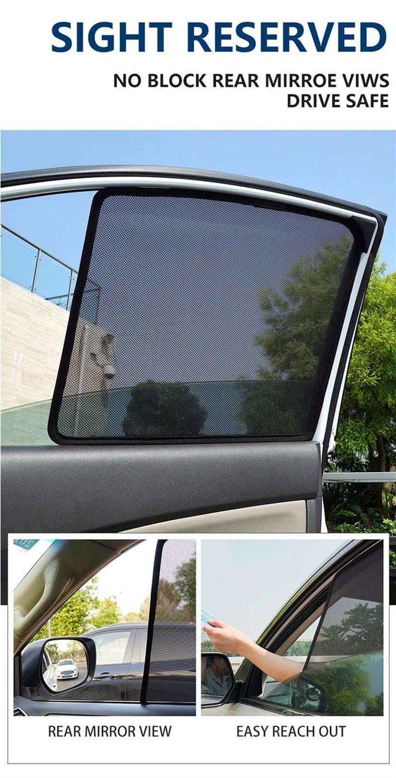 Parasol Coche para Chevy para Sonic para Aveo para Sedan T300 2011-2020 Coche magnético Parasol Marco Parabrisas Delantero Ventana Lateral Trasera(R Windshield)