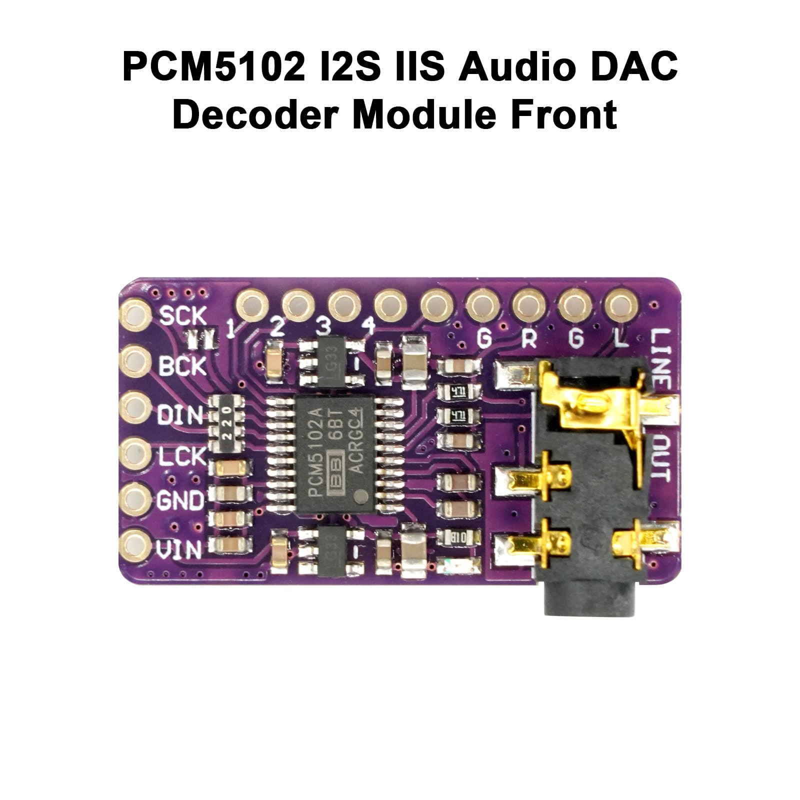 PCM5102 I2S IIS Convertitore digitale-analogico DAC stereo Modulo AYWHP 3 PCS Modulo convertitore audio digitale lossless con